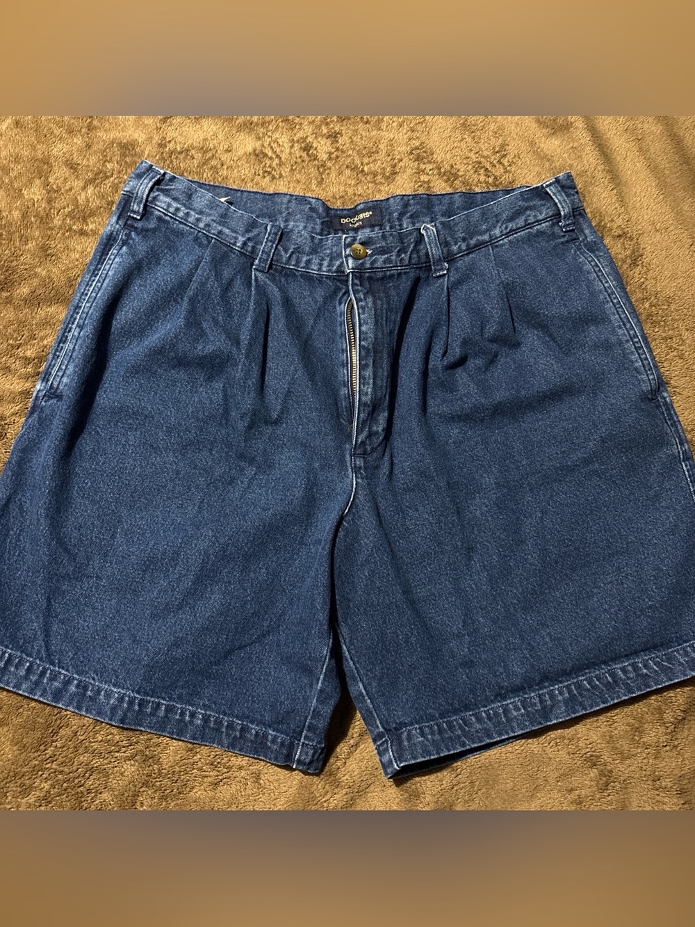 Dockers Khakis Denim Pleated Shorts